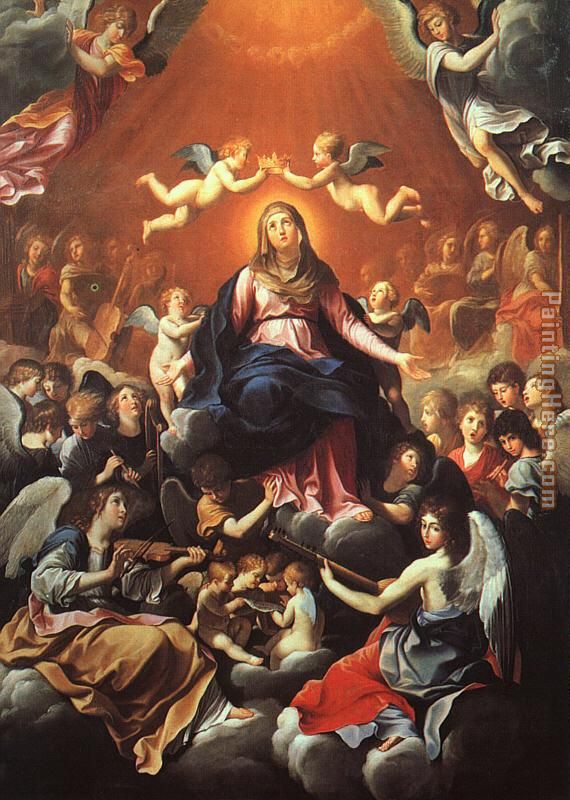 The Coronation of the Virgin painting - Guido Reni The Coronation of the Virgin art painting